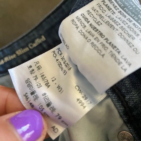 Ladies signature Levi’s mid rise slim cuff denim jeans - Picture 3 of 4